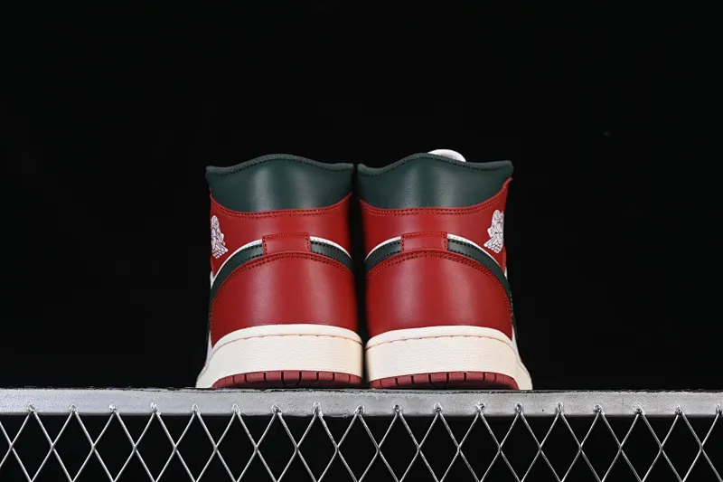 All categories Air Jordan Jordan series basketball shoes Air Jordan 1 Mid Air Jordan 1 Mid AJ1 Joe 1 white red green hook Chinese cultural casual sneakers DQ8426-105